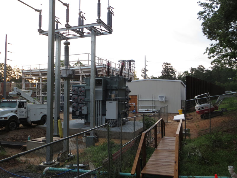 Substation 12 construction update photo - step up generator