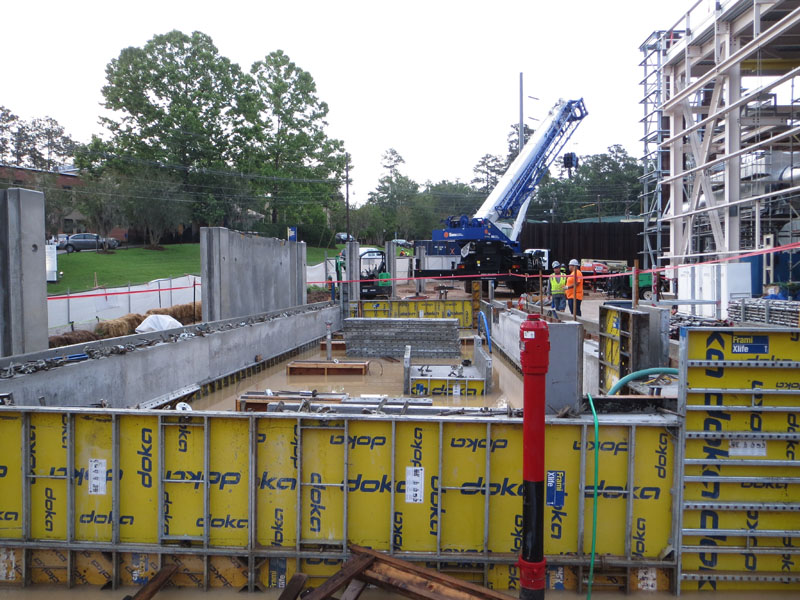 Substation 12 construction update photo - tank containment